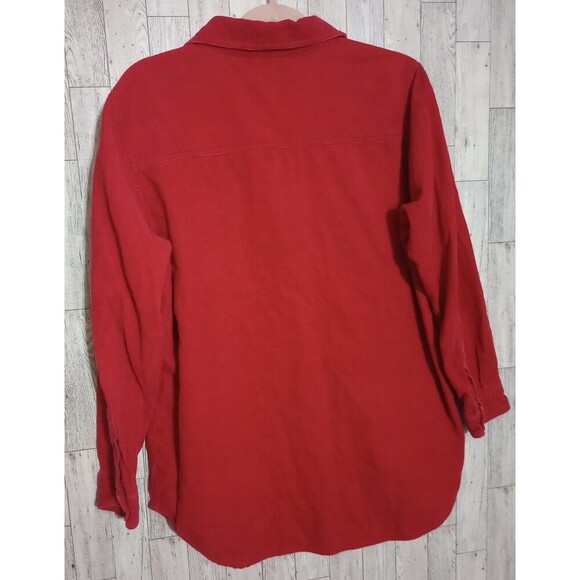 Disney Winnie The Pooh Shirt Pooh Tigger  Corduroy Button Front Red 14/16W‎ - Picture 2 of 6
